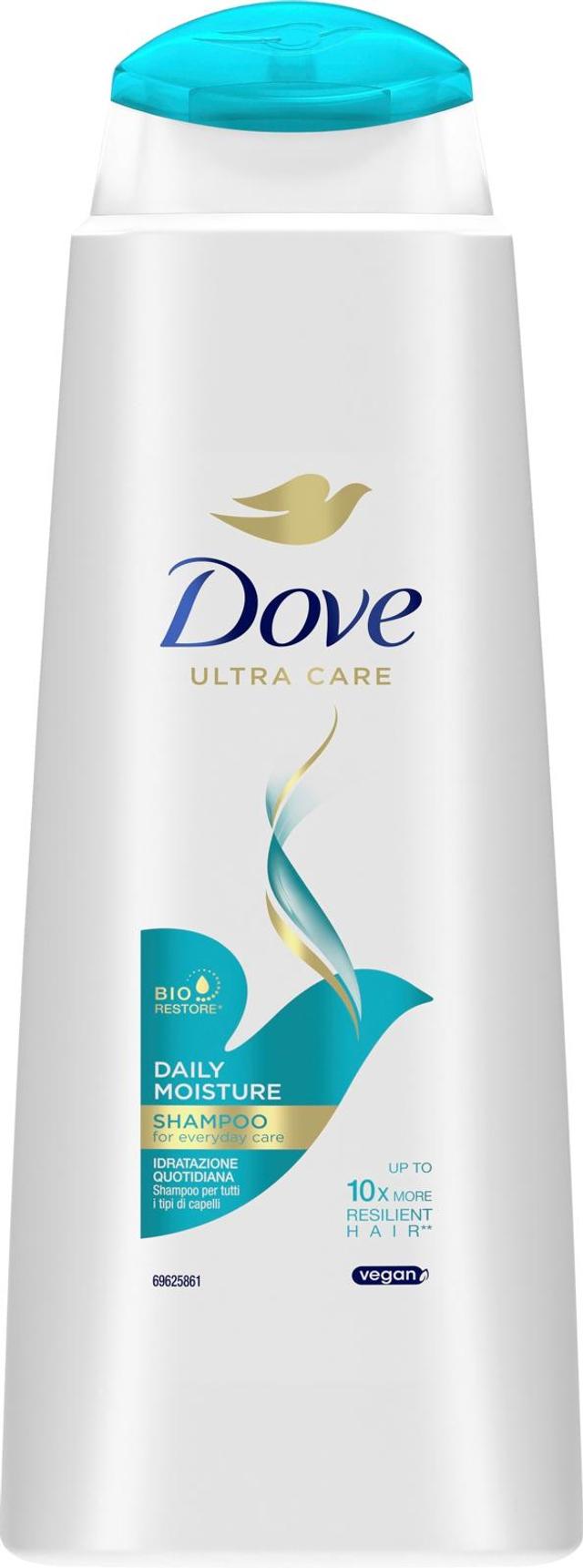 Dove  Daily Moisture Shampoo Vahvistaa ja kosteuttaa 400 ml