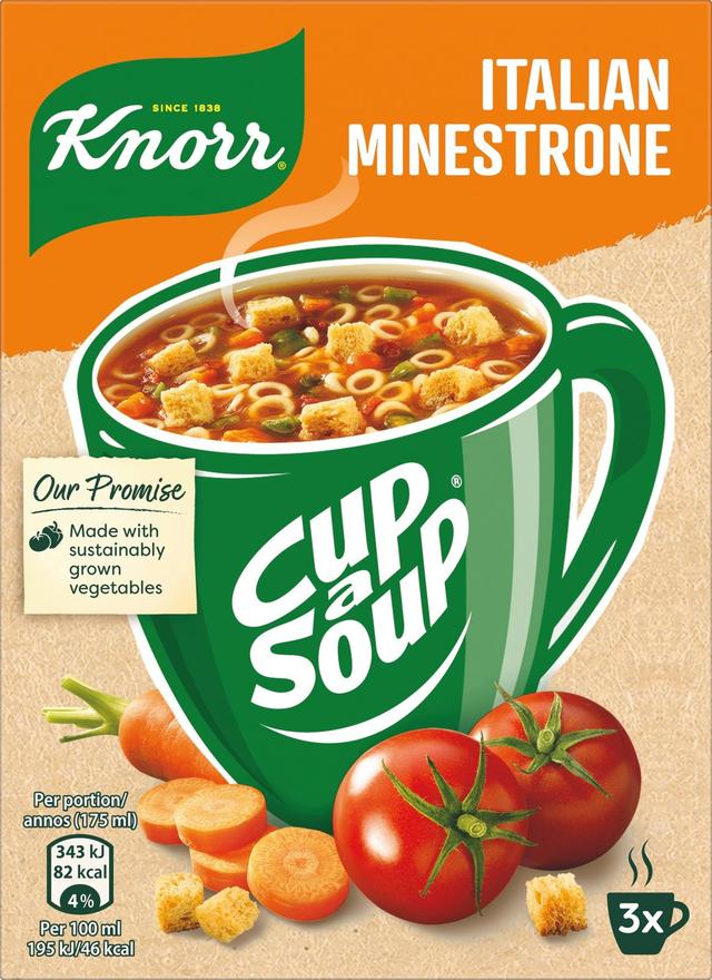 Knorr Cup a Soup Italian Minestrone Keitto     3x19g 3-pack​