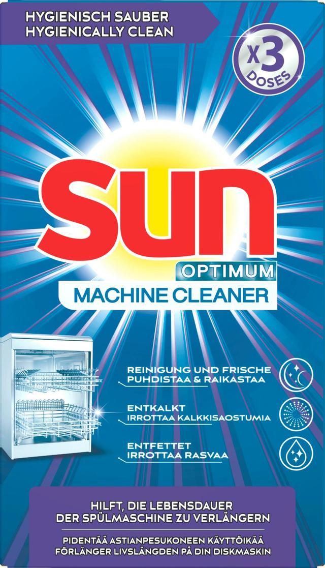 Sun Regular Astianpesukoneen puhdistus Myös pyykinpesukoneelle 3 kpl