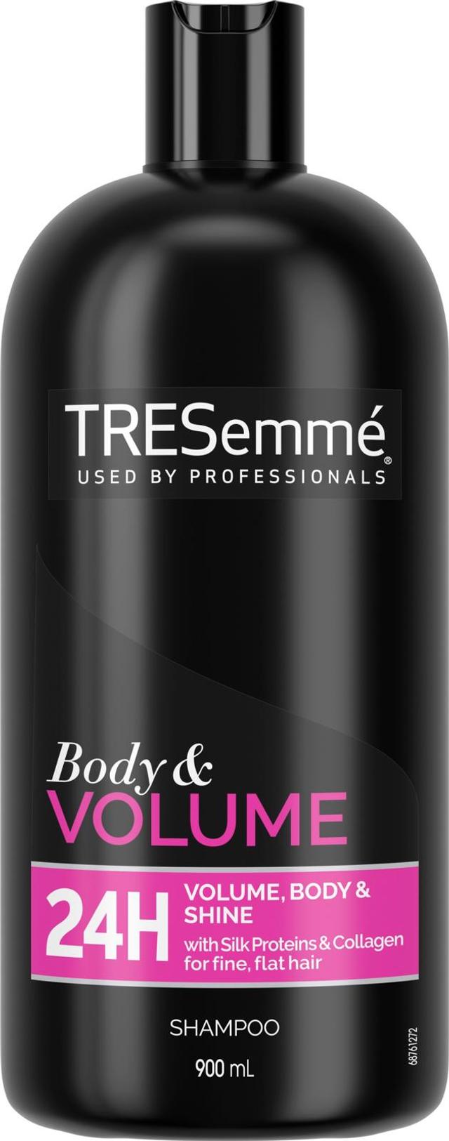 TRESemmé Body & Volume Shampoo Kiiltävät ja tuuheat hiukset 24 tunnin ajan 900 ml