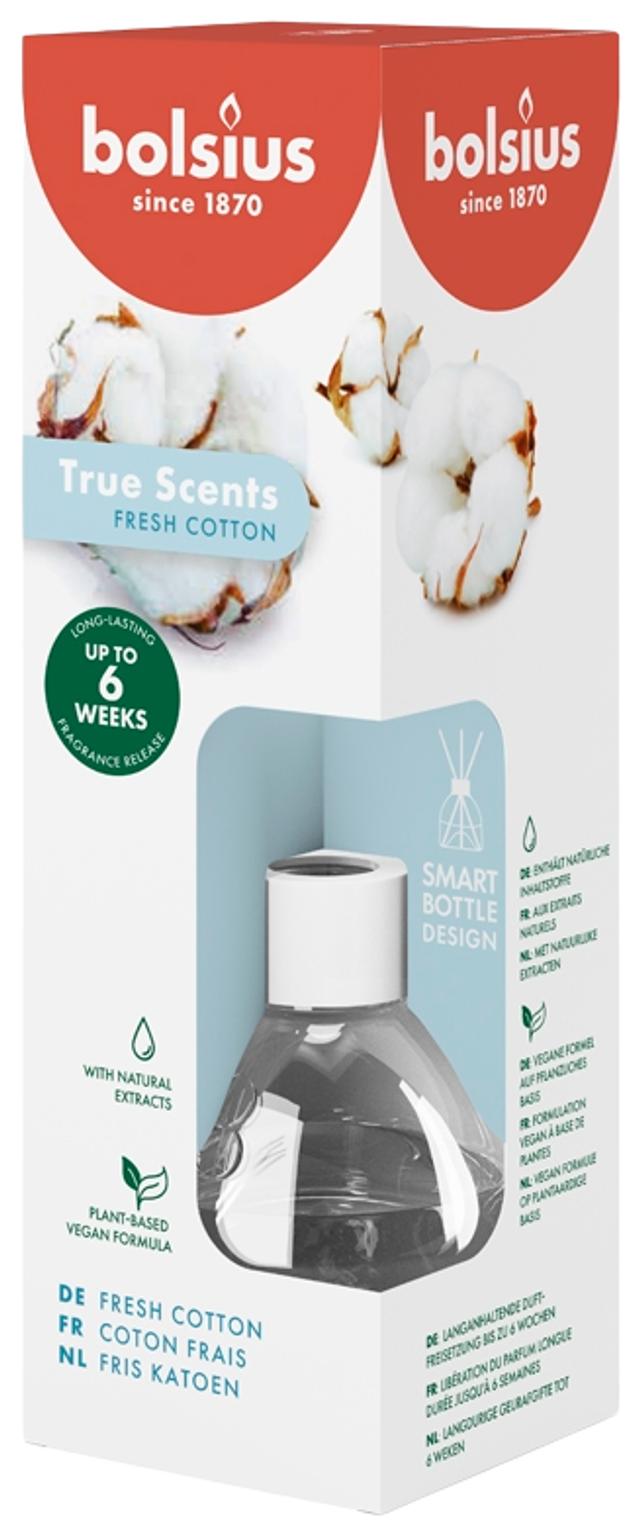 Bolsius True Scents – huonetuoksu – Fresh Cotton – 60 ml