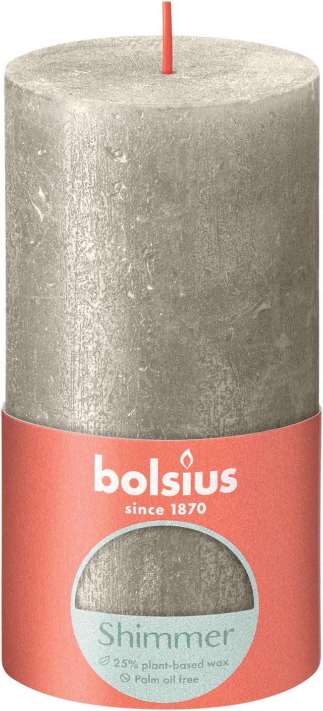 Bolsius RUSTIIKKI PK 130/68 Shimmer Champagne