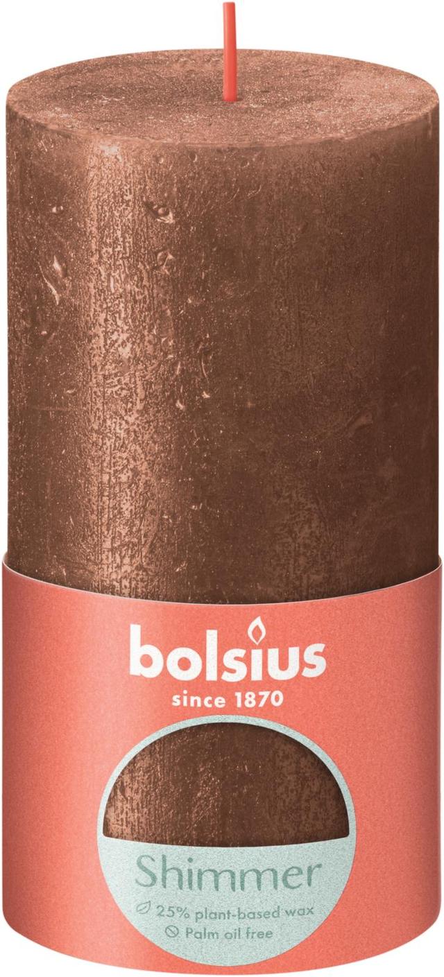 Bolsius RUSTIIKKI PK 130/68 Shimmer Copper