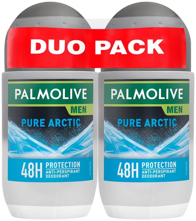 2 x Palmolive Men Pure Arctic antiperspirantti roll-on 50ml