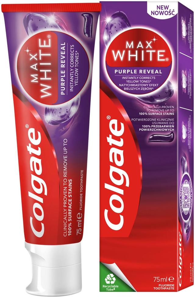 Colgate Max White Purple Reveal hammastahna 75ml