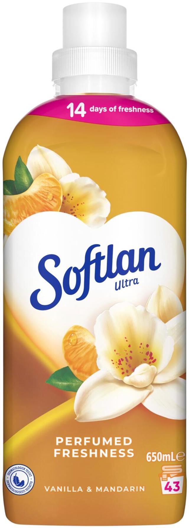 Softlan Perfumed Freshness Vanilla & Mandarin huuhteluaine 650ml