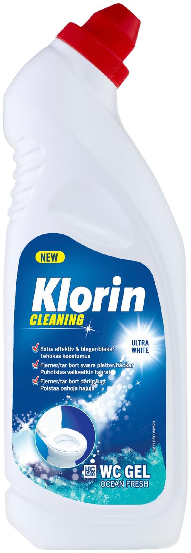 Klorin Cleaning Ocean Fresh wc-geeli 750ml