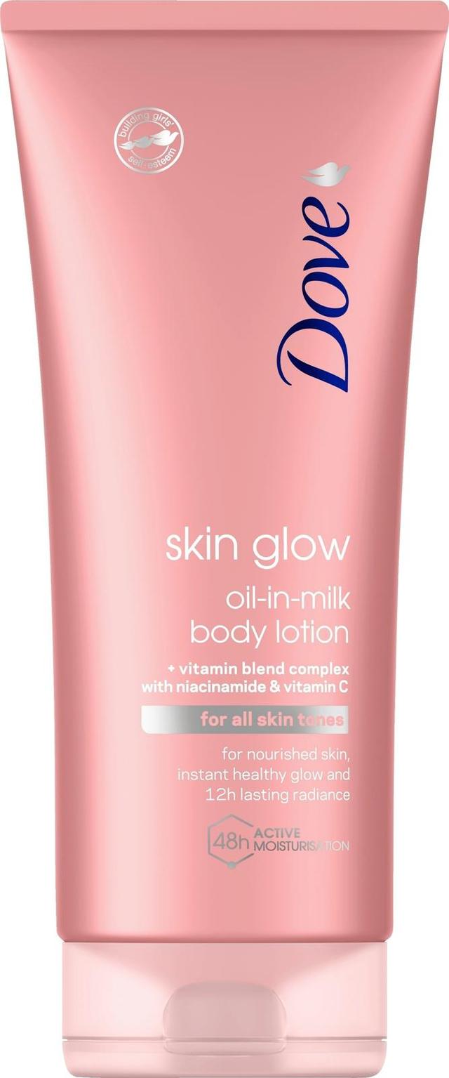 Dove Skin Glow Oil-in-Milk Kosteusvoide Heleyttävä Kaikille ihonsävyille 200 ml