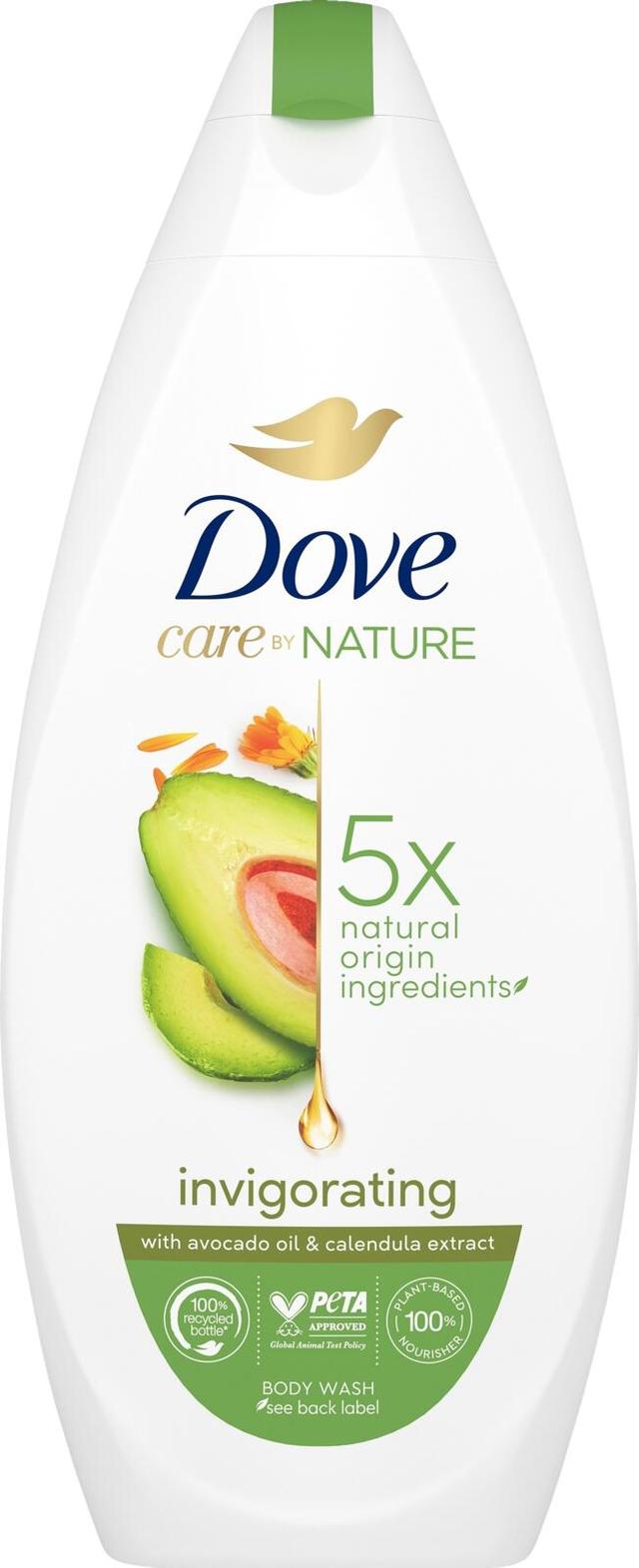 Dove Care By Nature Invigorating Ritual Suihkusaippua hellä iholle pehmentää ihoa välittömästi ja ravitsee pitkäkestoisesti 225 ml