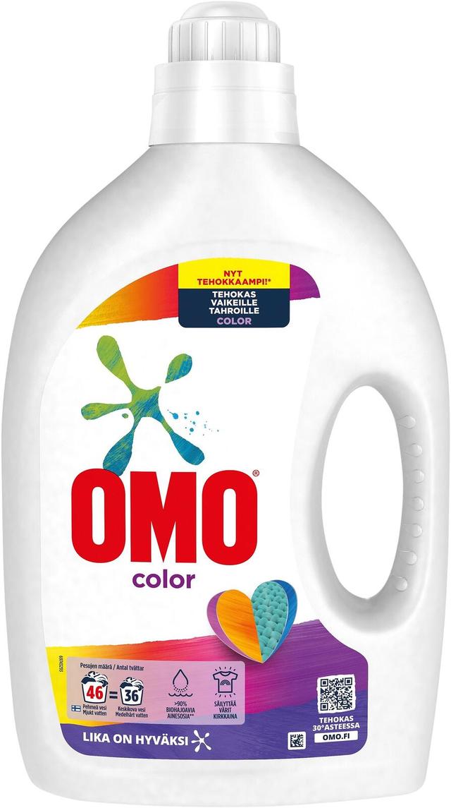 Omo Color Nestemäinen pyykinpesuaine Värillisille vaatteille 1840 ml 46 pesua