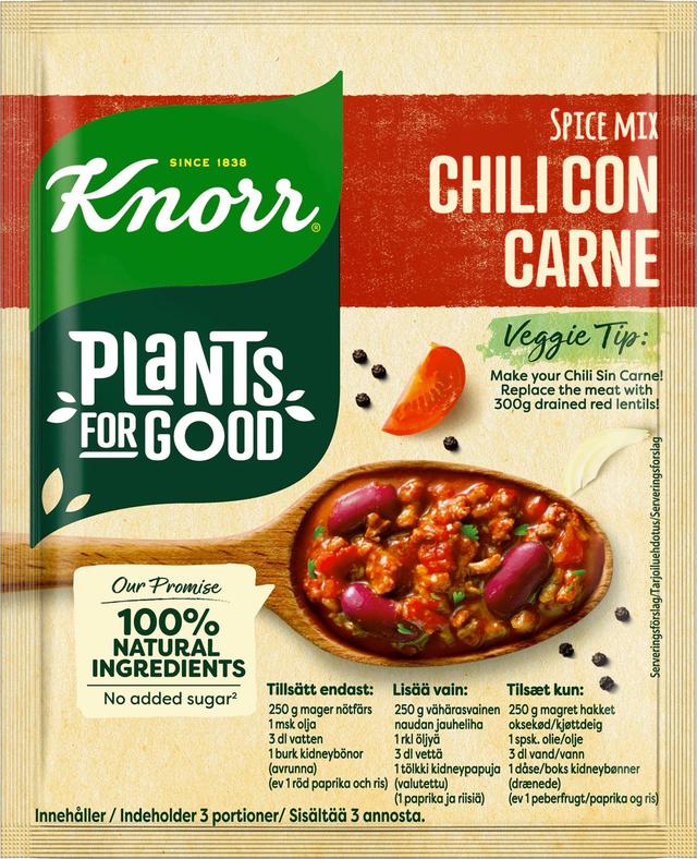 Knorr Chili Con Carne Ateria-aines 47 g 3–4 annosta