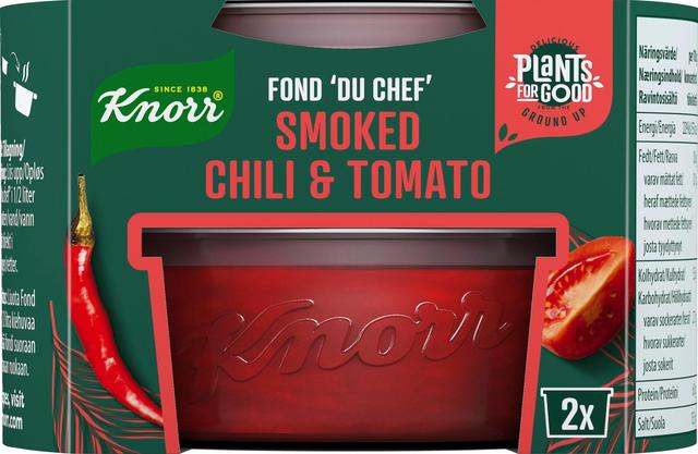 Knorr Savustettu chili & tomaatti Fond "du Chef" Vegaaninen 2x26g