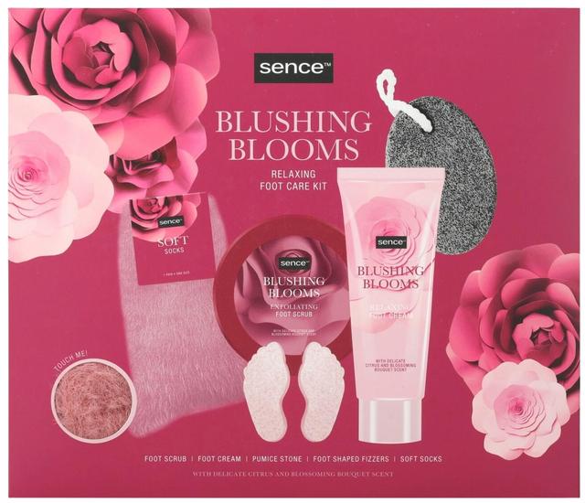 Sence Blushing Blooms Foot Kit lahjapakkaus 5kpl