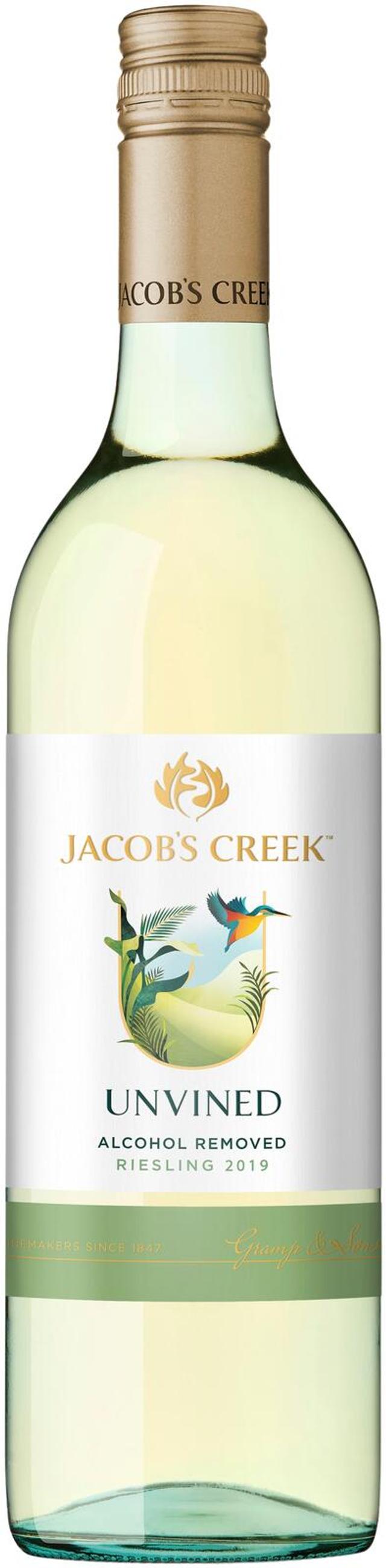 Jacob's Creek UnVined Riesling 0,5 til-% 75 cl plo