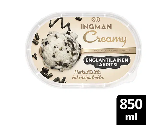 Ingman Creamy Englantilainen lakritsi Jäätelö 850ml/457g