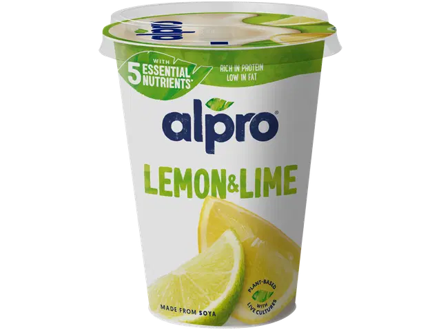 Alpro Hapatettu soijatuote, sitruuna-lime, 400g