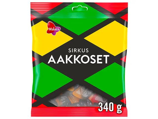 Malaco Aakkoset Sirkus makeissekoitus 340g