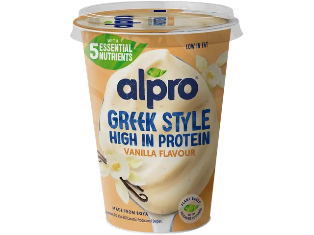 Alpro Greek Style Hapatettu soijavalmiste, vanilja 400g