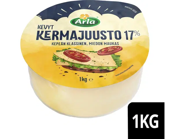 Arla 1 kg 17% kermajuusto