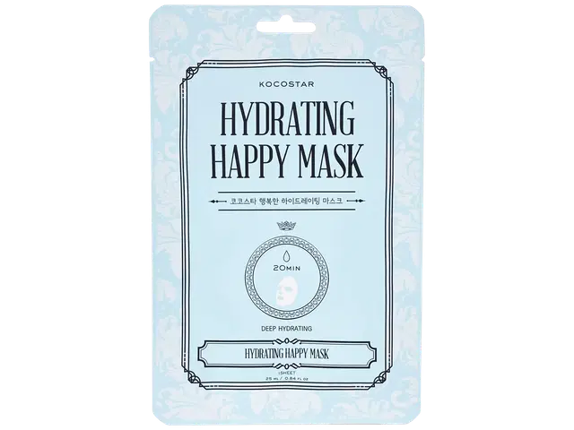 KOCOSTAR Hydrating Happy Mask kosteuttava kangasnaamio 1 kpl
