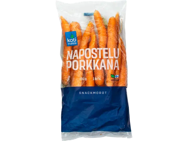 Kotimaista naposteluporkkana 200g