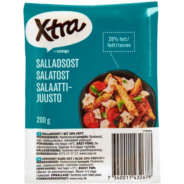 Xtra salaattijuustopala 20% rasvaa 200 g