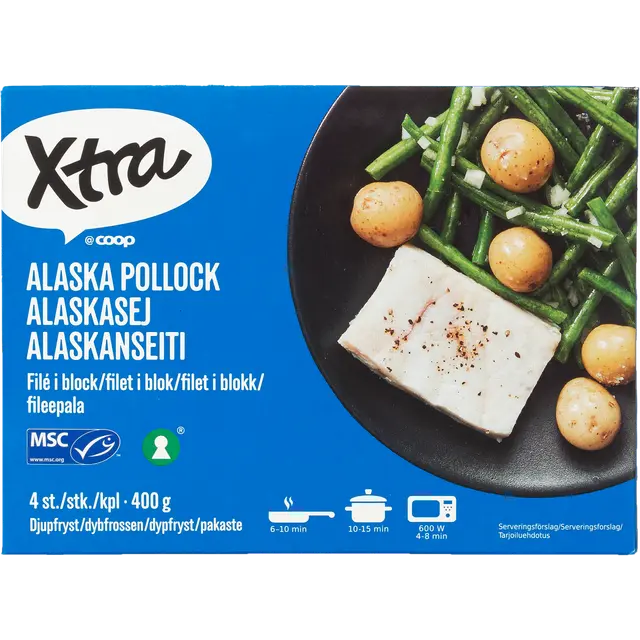 Xtra alaskanseiti 4kpl MSC 400 g