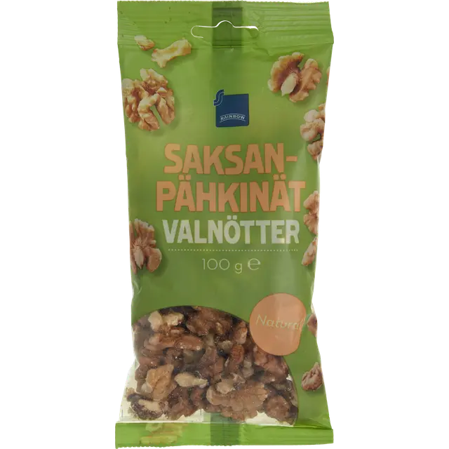 Rainbow 100g saksanpähkinä natural