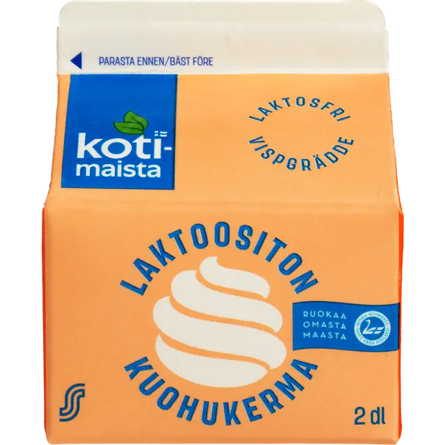 Kotimaista 2dl laktoositon ESL 35% kuohukerma