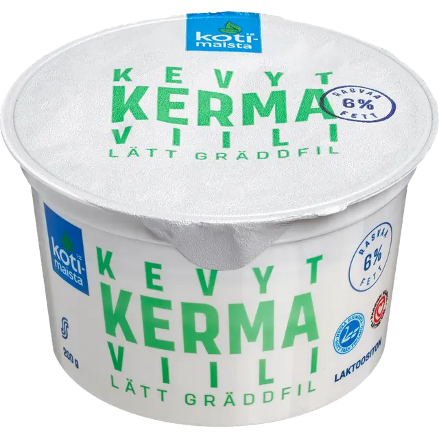 Kotimaista kermaviili 6 % laktoositon 200 g