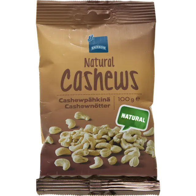 Rainbow 100g cashewpähkinä natural