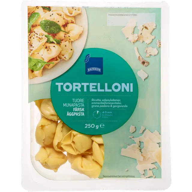 Rainbow Tortelloni tuorepasta 250g juusto