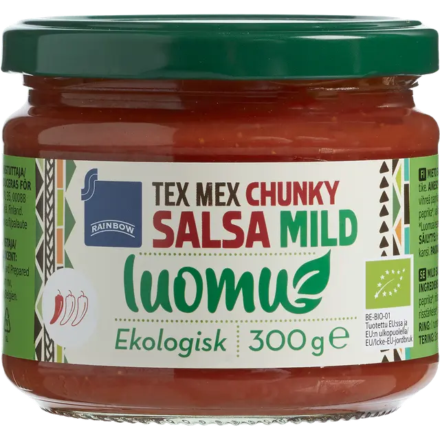 Rainbow 300g chunky salsa mild luomu