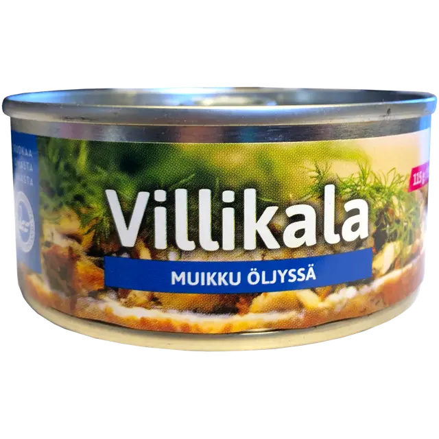 Pielisen kalajaloste Oy Villikala öljyssä 150 g/115 g