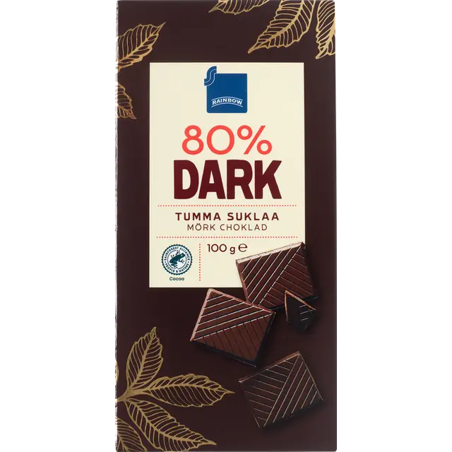 Rainbow 100g Dark 80% tumma suklaa