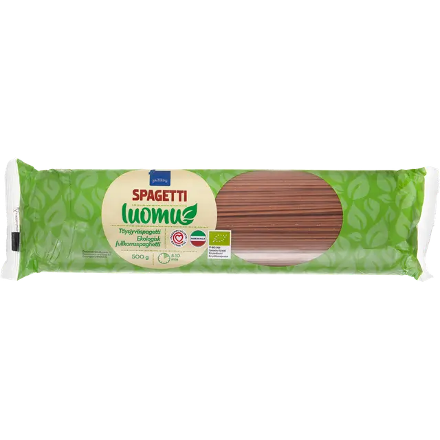 Rainbow 500g täysjyväspagetti luomu