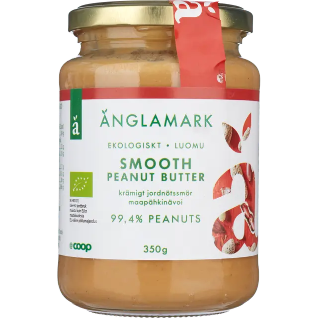 Änglamark maapähkinävoi smooth luomu 350 g