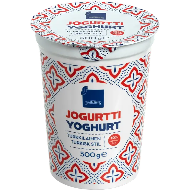 Rainbow jogurtti turkkilainen 10% rasvaa 500g