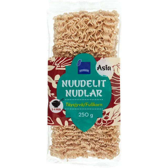 Rainbow täysjyvänuudeli 250 G