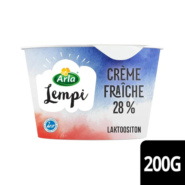 Arla Lempi Crème fraîche 200 g 28 %  laktoositon