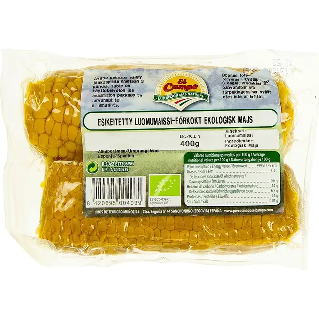 Esikeitetty maissi Luomu 400g