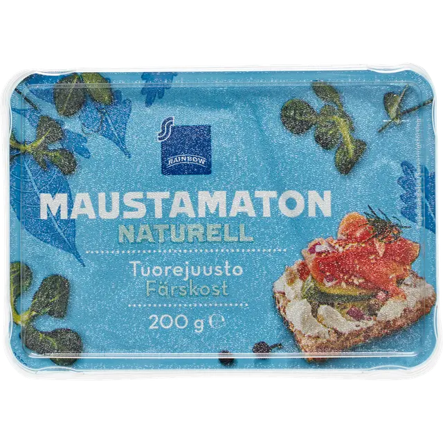 Rainbow 200 g maustamaton tuorejuusto