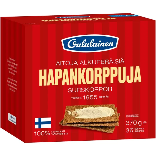 Oululainen Hapankorppu 370g