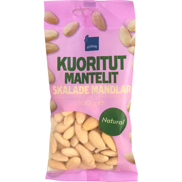 Rainbow kuoritut mantelit 100 g
