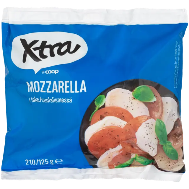 Xtra 210/125g Mozzarellajuusto 17% rasvaa