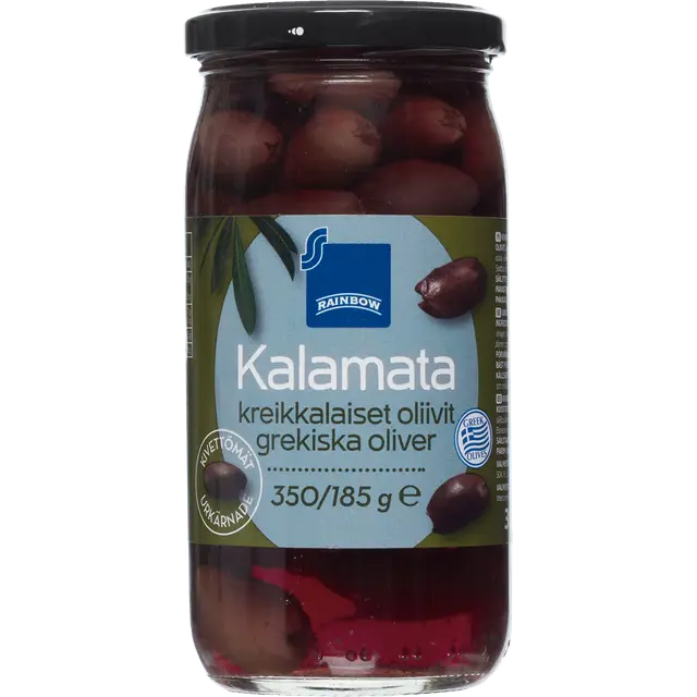 Rainbow Kalamata kreikkalaiset kivettömät oliivit 350/185 g