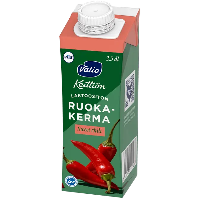 Valio Keittiön ruokakerma 2,5 dl sweet chili UHT laktoositon