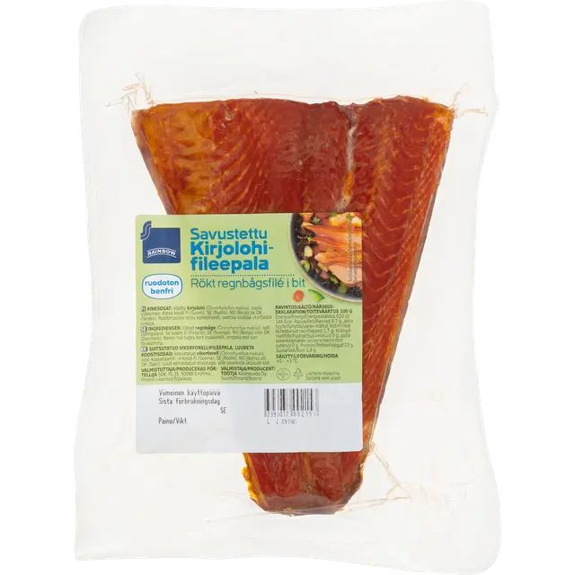 Rainbow n. 250g savustettu ruodoton kirjolohifileepala