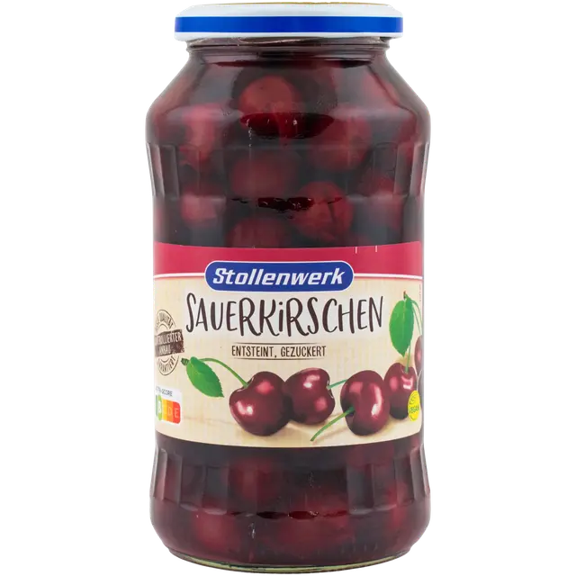 Stollenwerk 680/350g kivettömät hapankirsikat