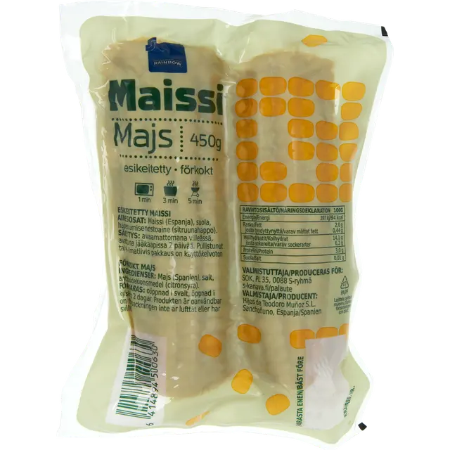 Rainbow esikeitetty maissi 450 g